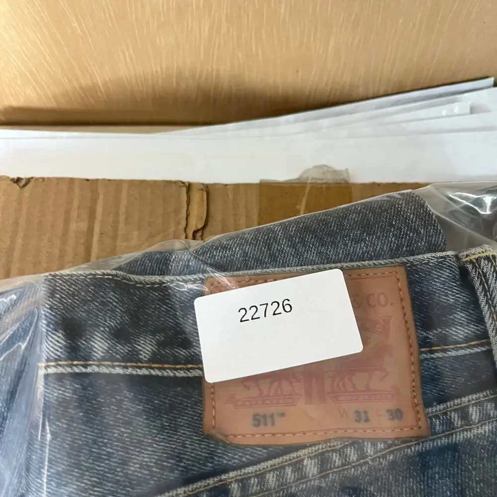 Levis 511 Jeans Mens Size 31x30 Blue Slim Fit Denim‎ Casual Straight Leg